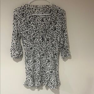 Black and White Animal Print dress